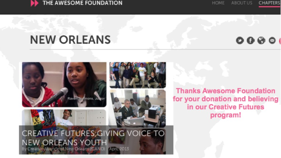 Thanks, Awesome Foundation!